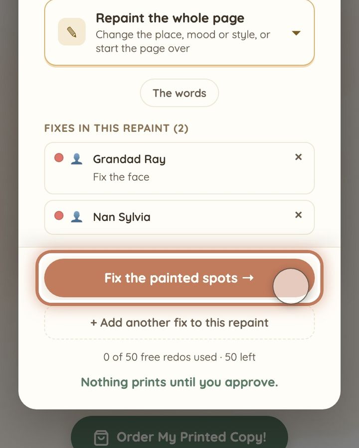 Several fixes on one page at once