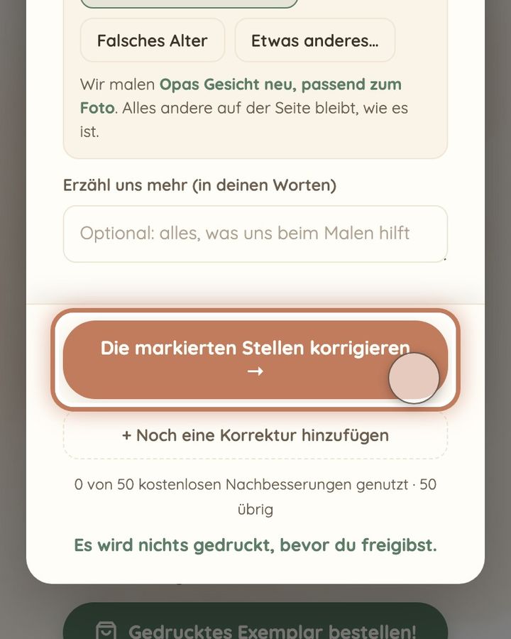 Ein Gesicht korrigieren, das nicht wie die Person aussieht