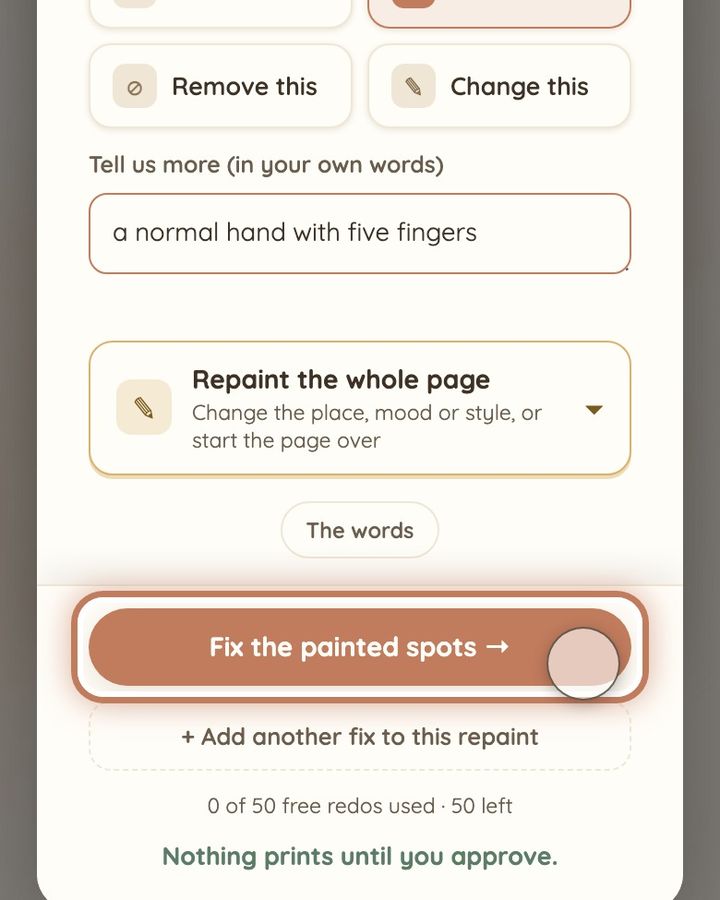 Fix a hand or anything that looks broken