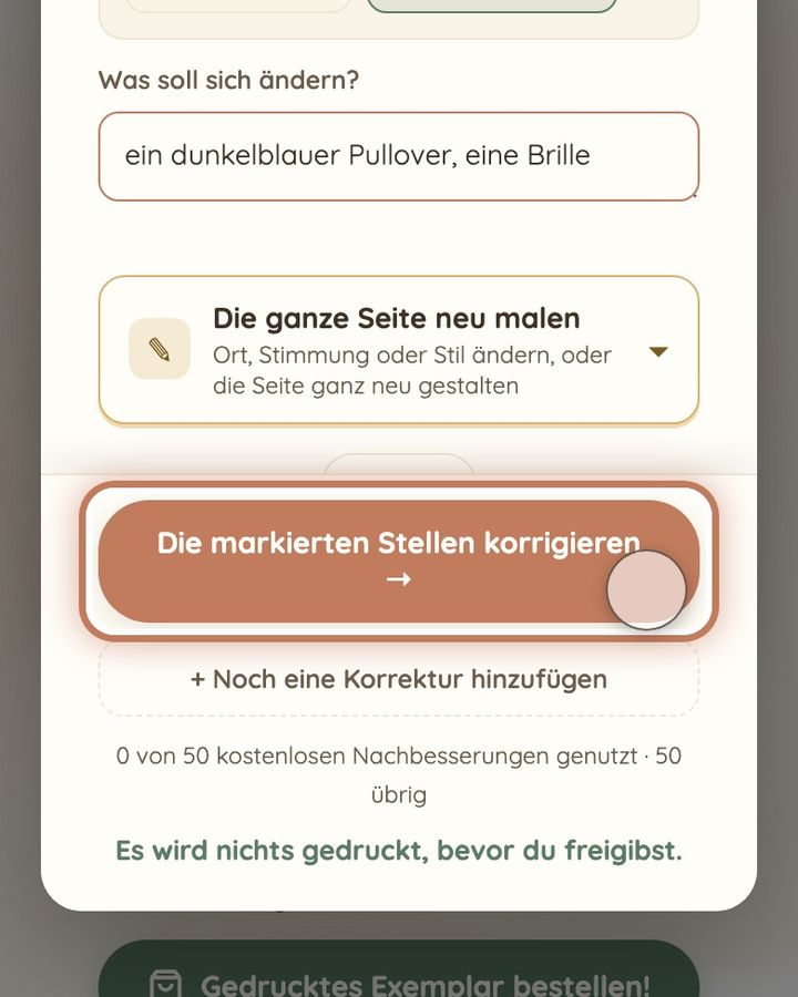Haare, Kleidung oder Brille bei einer Person ändern