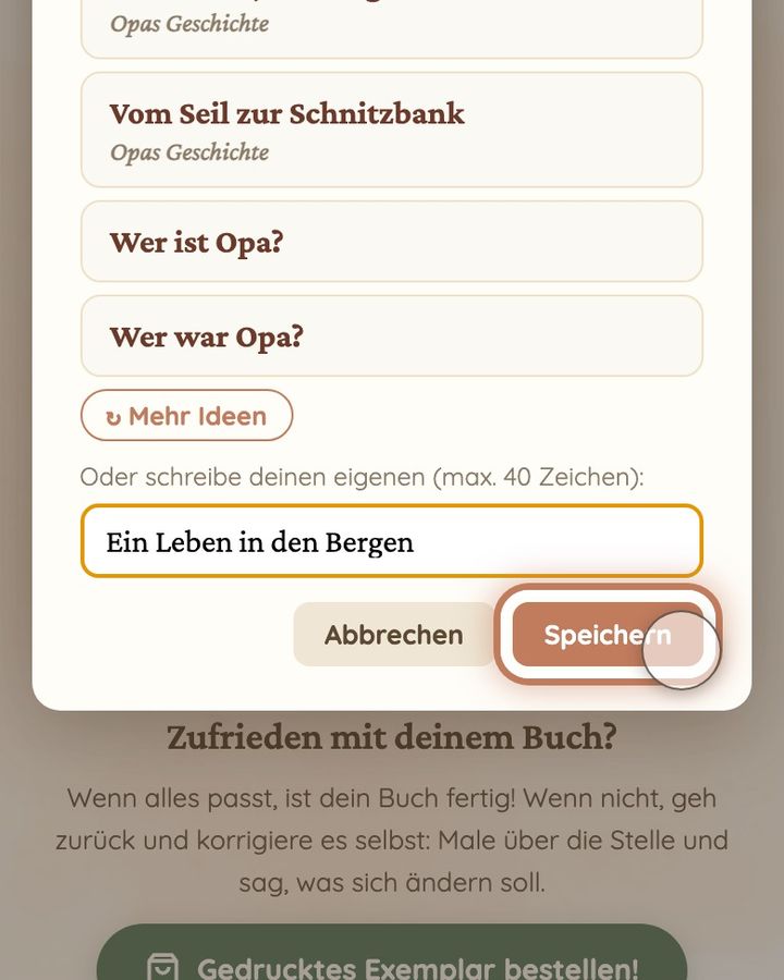 Den Buchtitel ändern