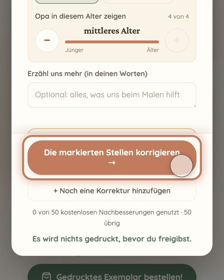 Jemanden jünger oder älter machen