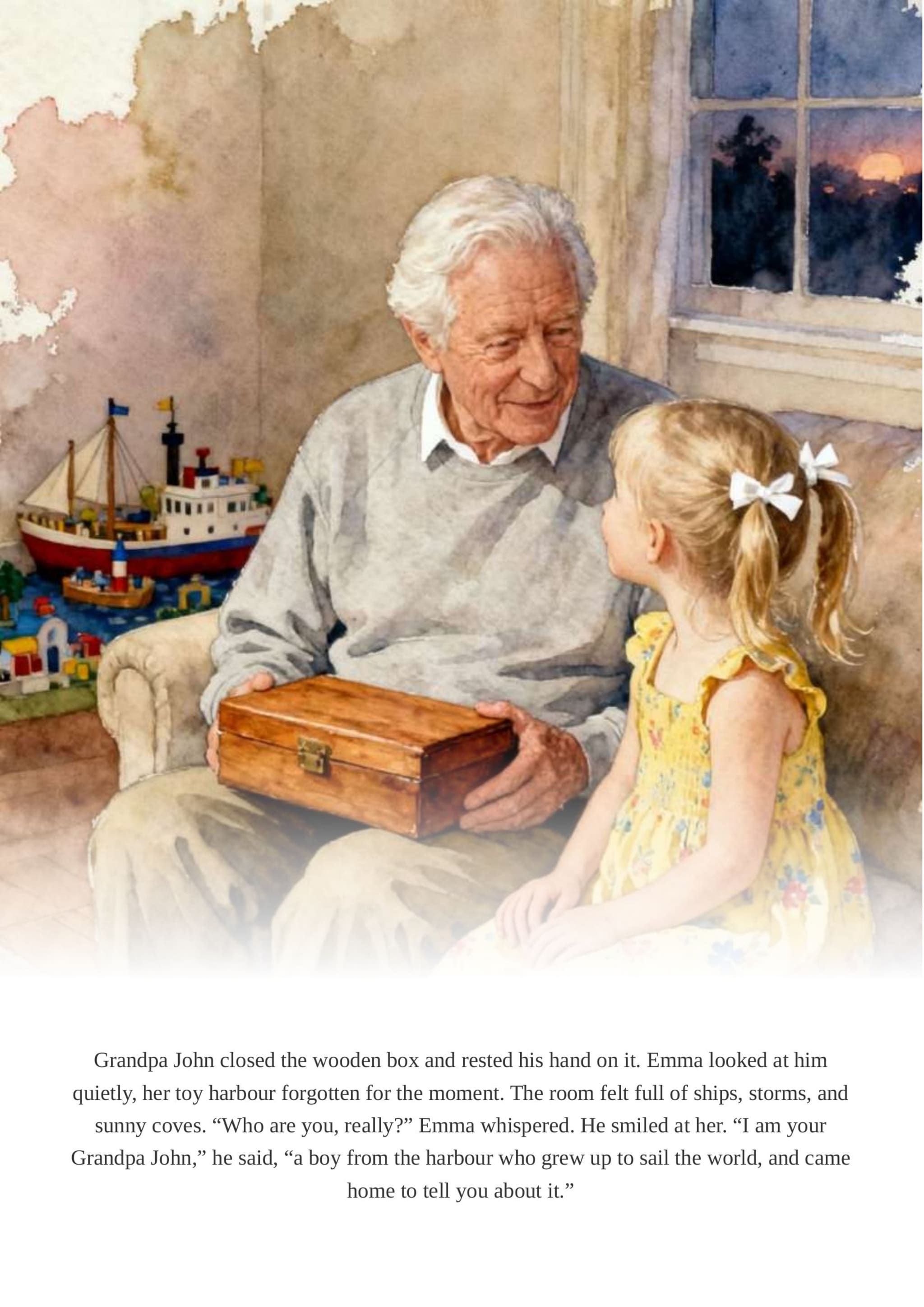 Memory - young man with grandfather