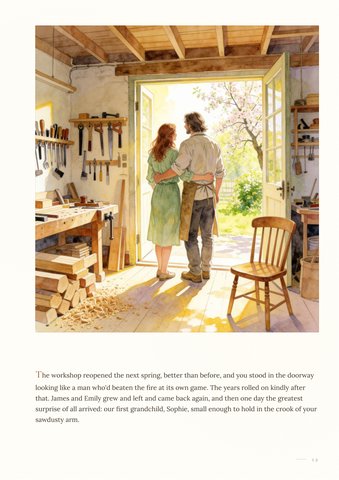 Sample page: the workshop reopened the next spring